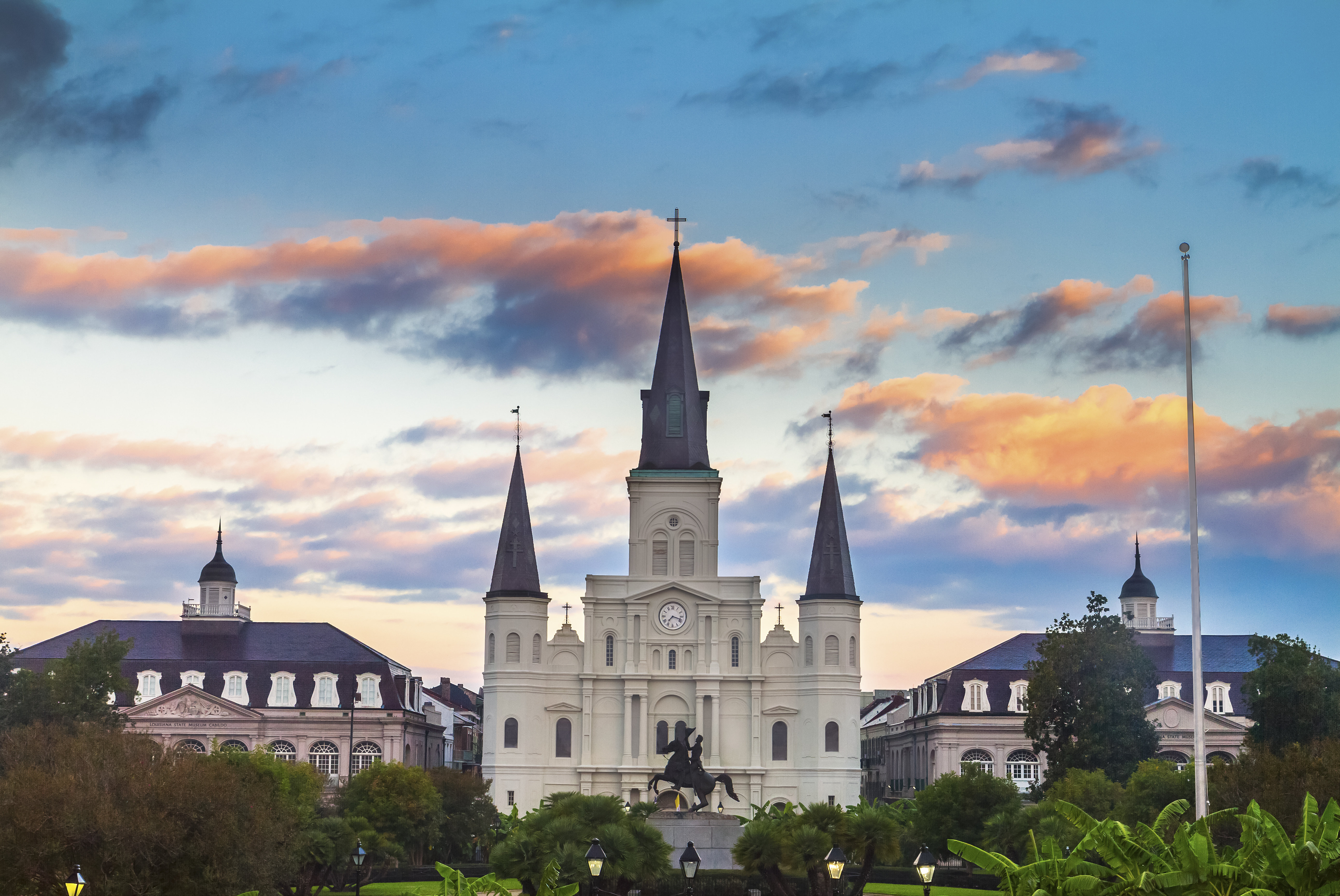 St. Louis Cathedral at dusk
