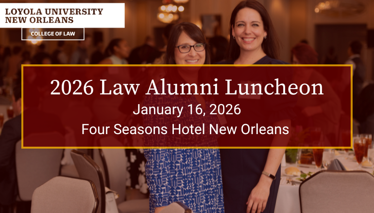 2026 Law Alumni Luncheon banner image