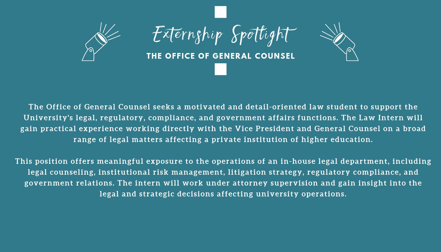 Law Extern - Office of General Counsel